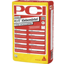 Mortier colle PCI FT pour carrelage en faïence et grès en sac.