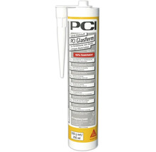 Colle hybride PCI Glasferm en cartouche pour matériaux transparents avec embout