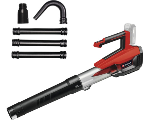 Aspirateur souffleur sans fil Einhell avec accessoires et tube d aspiration incluant le logo Einhell