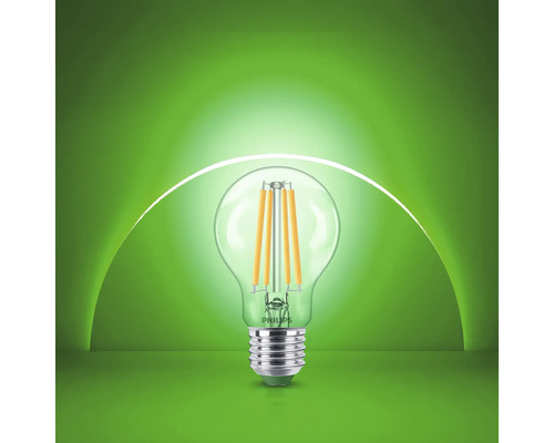 Ampoule LED à filament Philips avec culot à vis et ampoule en verre