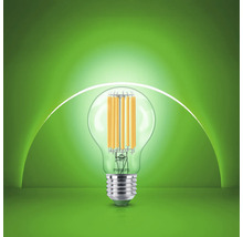Philips LED Glühlampe mit E27 Sockel und sichtbaren LED Filamenten