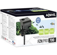 Filtre pour aquarium Aquael FZN PRO 700 en tant que filtre cascade sur emballage produit pour aquariums jusqu a 130 litres