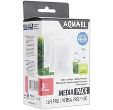 Cartouches filtrantes AQUAEL Media Pack pour filtres d aquarium FZN PRO, VERSA PRO et NEO, paquet de 3 filtres de rechange pour eau claire.