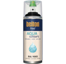 Belton free Aqua Sprühlack seidenglänzend in tiefschwarz RAL 9005