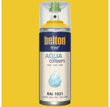 Belton free Aqua Colours Sprühlack matt RAL 1021 Rapsgelb
