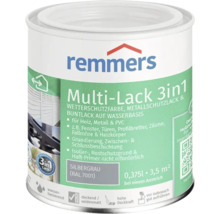 Peinture de protection contre les intempéries Remmers Multi Lack 3in1 pour bois métal et plastique en gris argent 0.375 litres