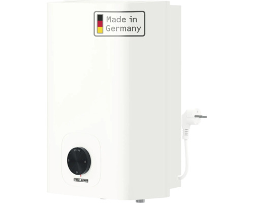 Petit chauffe-eau Stiebel Eltron pour la production d'eau chaude avec régulateur de température et label Made in Germany