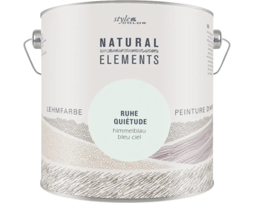 Eimer mit Style Color Natural Elements Lehmfarbe in der Nuance Ruhe himmelblau