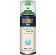 Belton Free Aqua Colours Sprühlack in Laubgrün RAL 6002 mit matter Oberfläche