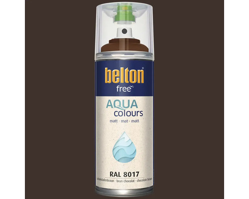 Belton Free Aqua Colours Sprühlack in Schokoladenbraun RAL 8017 mit matter Oberfläche in einer Spraydose