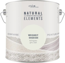 Peinture argile Style Color Natural Elements Weisheit dans la nuance gris clair en seau