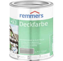 Peinture couvrante Remmers gris foncé 0,75 litre pour bois crépi maçonnerie tôle de zinc et fibrociment