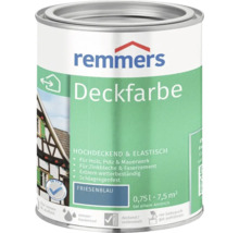 Peinture couvrante Remmers Friesenblau pot de 0,75 litre pour bois crépi et maçonnerie