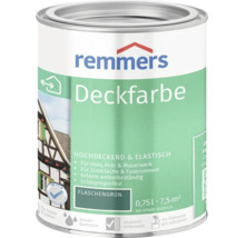 Remmers Deckfarbe Flaschengrün 0,75 Liter Dose für Holz Putz Mauerwerk und Zinkbleche für den Innen und Außenbereich.