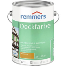 Peinture couvrante Remmers mais jaune 2,5 litres pour bois, crépi, maçonnerie, zinc et fibrociment, peinture résistante aux intempéries