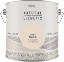 Pot de peinture à l'argile Natural Elements dans la teinte quartz rose