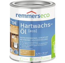 Pot de huile cire dure Remmers Eco chene clair pour finition du bois interieur 0,75 litre