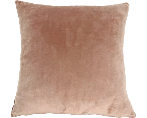 Coussin décoratif carré avec housse douce aspect velours