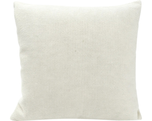 Coussin décoratif carré avec structure tissée grossière