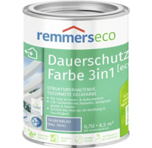 Remmers Eco Dauerschutz Farbe 3in1 Taubenblau 0,75 Liter für Holz innen und außen