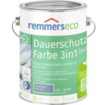 Dose Remmers Eco Dauerschutz Farbe 3 in 1 Taubenblau 2,5 Liter für Holz im Innen und Außenbereich.