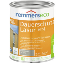 Lasure de protection longue durée Remmers eco gris argenté pour bois intérieur et extérieur, bidon de 0,75 litre