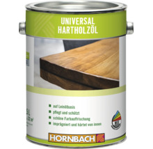 Pot d huile pour bois dur universelle à base d huile de lin pour l entretien et la protection des surfaces en bois avec logo Hornbach
