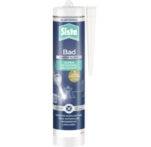 Cartouche de silicone sanitaire Sista gris argenté pour salle de bain avec cinq ans de garantie contre les moisissures
