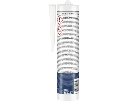Cartouche de silicone Sista Bad Ultra pour joints sanitaires résistants aux moisissures 280 millilitres