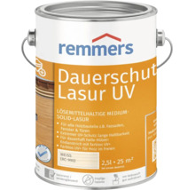 Lasure protectrice UV Remmers Dauerschutz Weiss 2,5 litres lasure à base de solvant pour extérieur