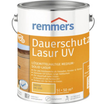 Lasure de protection longue durée Remmers UV Kiefer bidon de 5 litres pour bois extérieur comme façades, fenêtres et portes avec protection UV