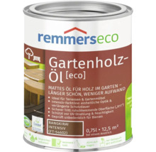 Huile pour bois de jardin Remmers eco pour bois extérieur, Bangkirai intense, boîte de 0,75 litre pour terrasses et meubles de jardin.