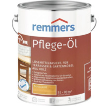 Huile d'entretien pour bois Remmers, Douglas, 5 litres, à base de solvant, pour terrasses et meubles de jardin intérieurs et extérieurs.