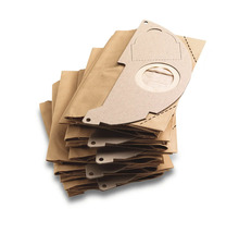 Pile de sacs aspirateur en papier avec raccord en carton pour aspirateurs industriels