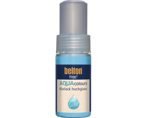 Vernis transparent brillant Belton Free Aqua Colours en aérosol