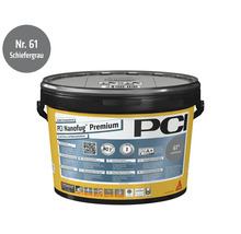 Mortier de jointoiement flexible PCI Nanofug Premium gris ardoise seau