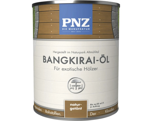Huile pour bois exotiques PNZ Bangkirai teintée nature en pot