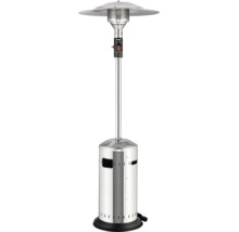 Chauffage de terrasse à gaz Enders en acier inoxydable avec pied pour une chaleur efficace en extérieur