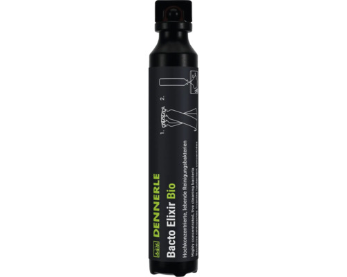 Concentré de bactéries de démarrage pour aquarium Dennerle Bacto Elixir Bio en bouteille avec instructions d utilisation