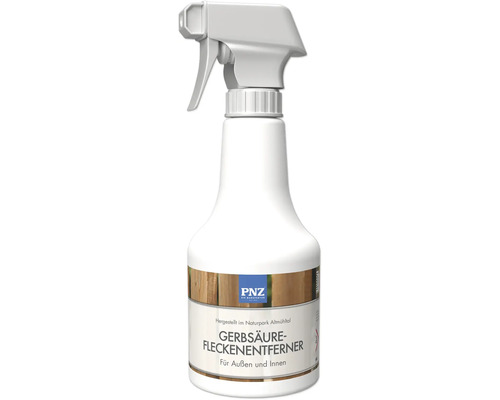 De tache de tanin PNZ en vaporisateur pour enlever les taches de tanin sur le bois a l interieur et a l exterieur.
