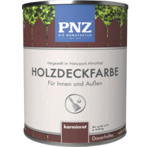 PNZ Holzdeckfarbe in Karminrot für den Innen und Außenbereich in einer Dose