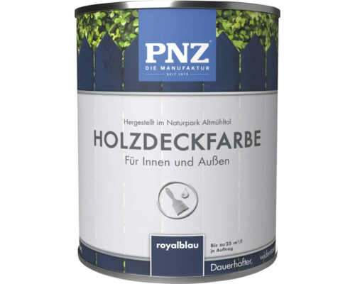 Pot de peinture couvrante pour bois PNZ pour intérieur et extérieur en bleu royal