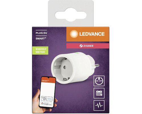 Ledvance Smart Plus Zigbee Steckdose mit Energiemessung für Europa in Verkaufsverpackung
