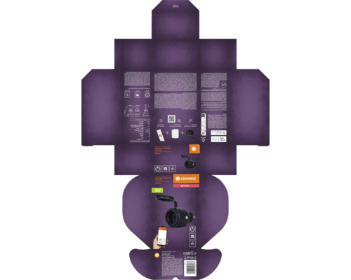 Ledvance Smart Compact Outdoor Plug EU fuer die smarte Aussensteckdosensteuerung inklusive Energieverbrauchsanzeige.
