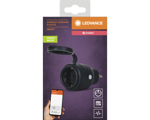 LEDVANCE Smart Plus Compact Outdoor Steckdose mit Energiezähler Zigbee