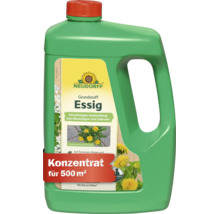Concentré de vinaigre Neudorff Grundstoff pour le désherbage en bouteille plastique pour jusqu'à 500 mètres carrés