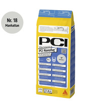 Mortier de jointoiement flexible PCI Nanofug numéro 18 Manhattan pour toutes largeurs de joint et revêtements céramiques 4 kilogrammes