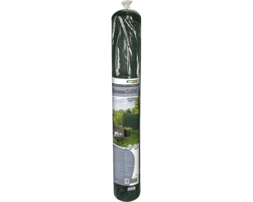 Toile brise vue Windhager Screenex Classic pour clôtures avec dimensions 25 par 1 mètre emballé dans un film plastique