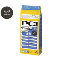 Mortier de jointoiement flexible PCI Nanofug anthracite pour carrelage
