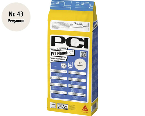 PCI Nanofug Flexfugenmörtel Nummer 43 Pergamon in 4 Kilogramm Verpackung für alle keramischen Beläge